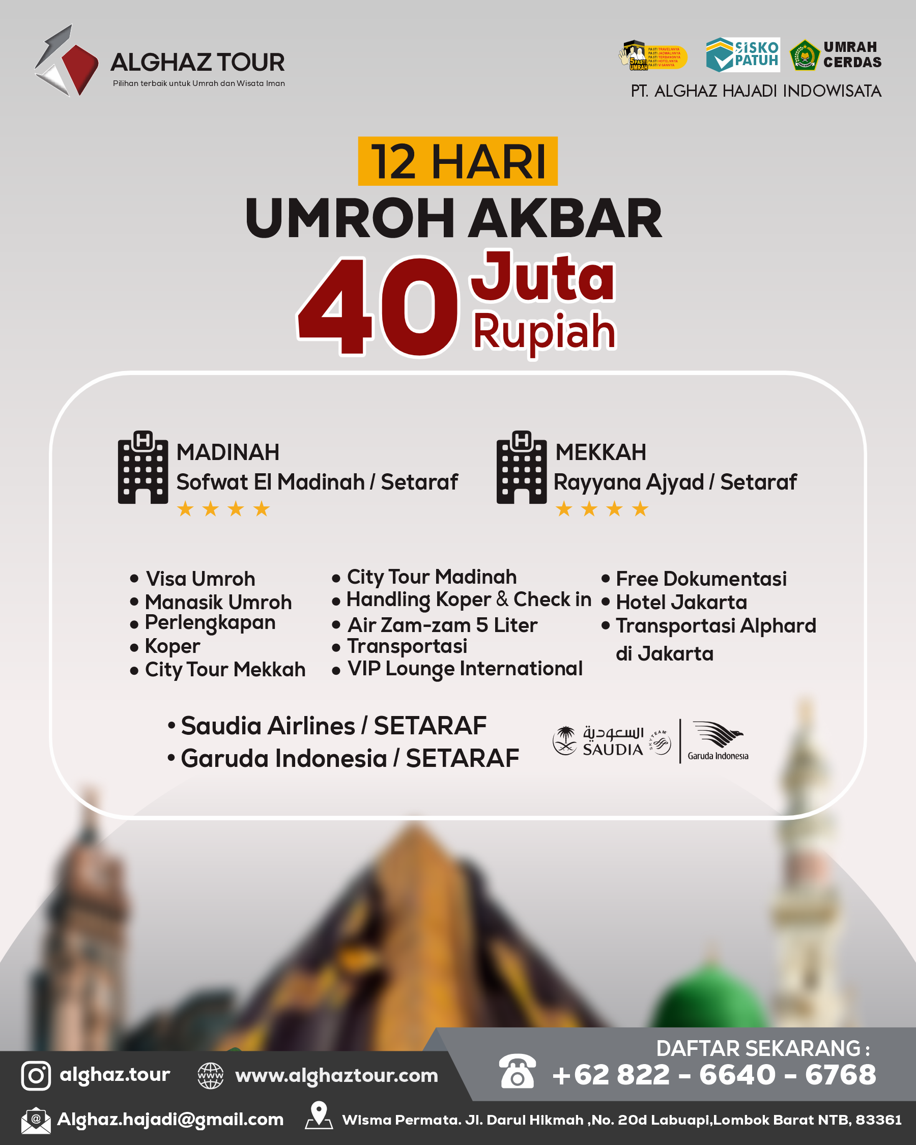 [Gambar payung Masjid Nabawi terbuka]